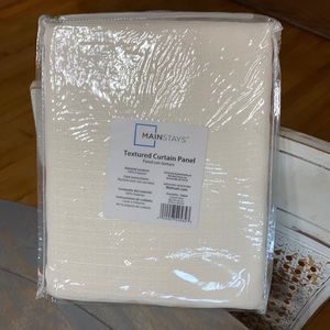 38x95 cream curtain panels (4)